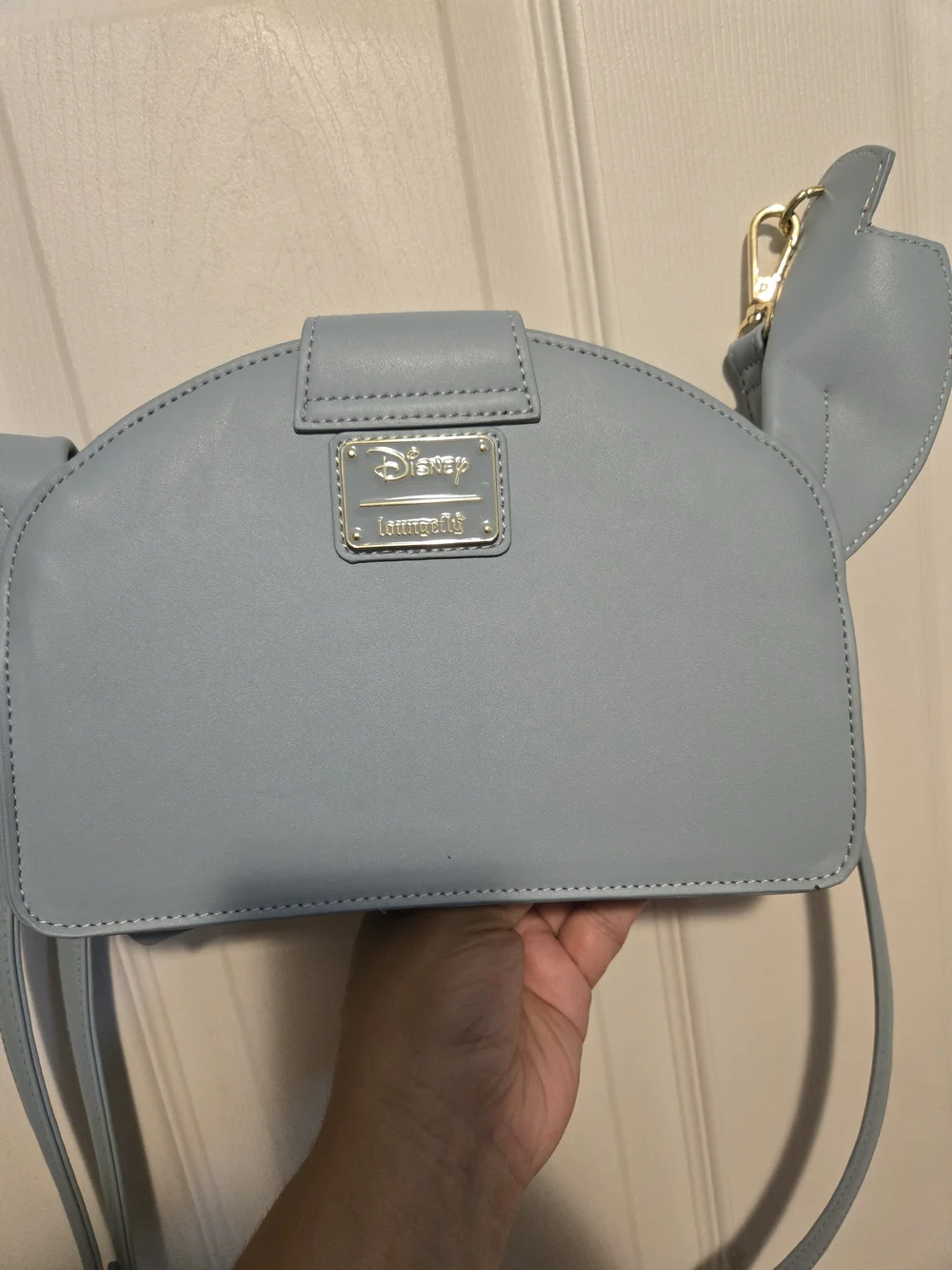 Loungefly Stitch Face Crossbody Bag - Light Blue & Mint